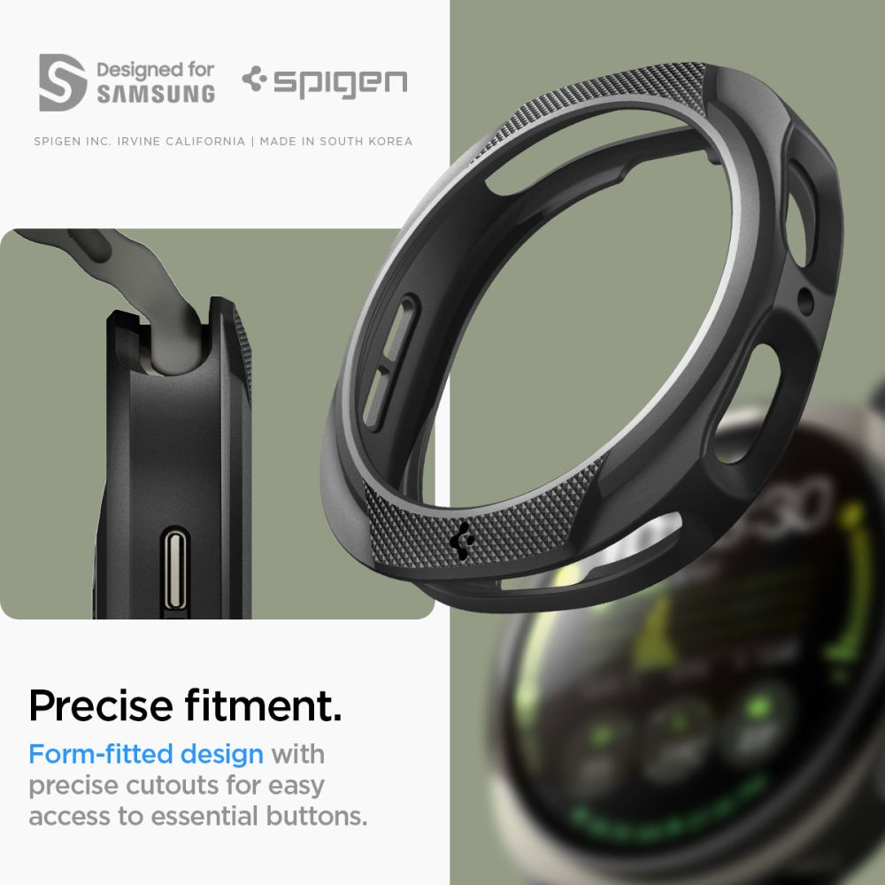 Coque Liquid Air Samsung Galaxy Watch 8 44mm, Black