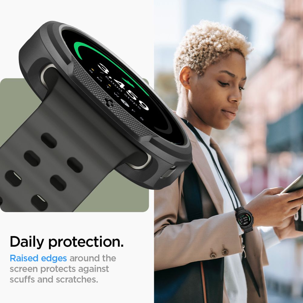 Coque Liquid Air Samsung Galaxy Watch 8 Classic, Black