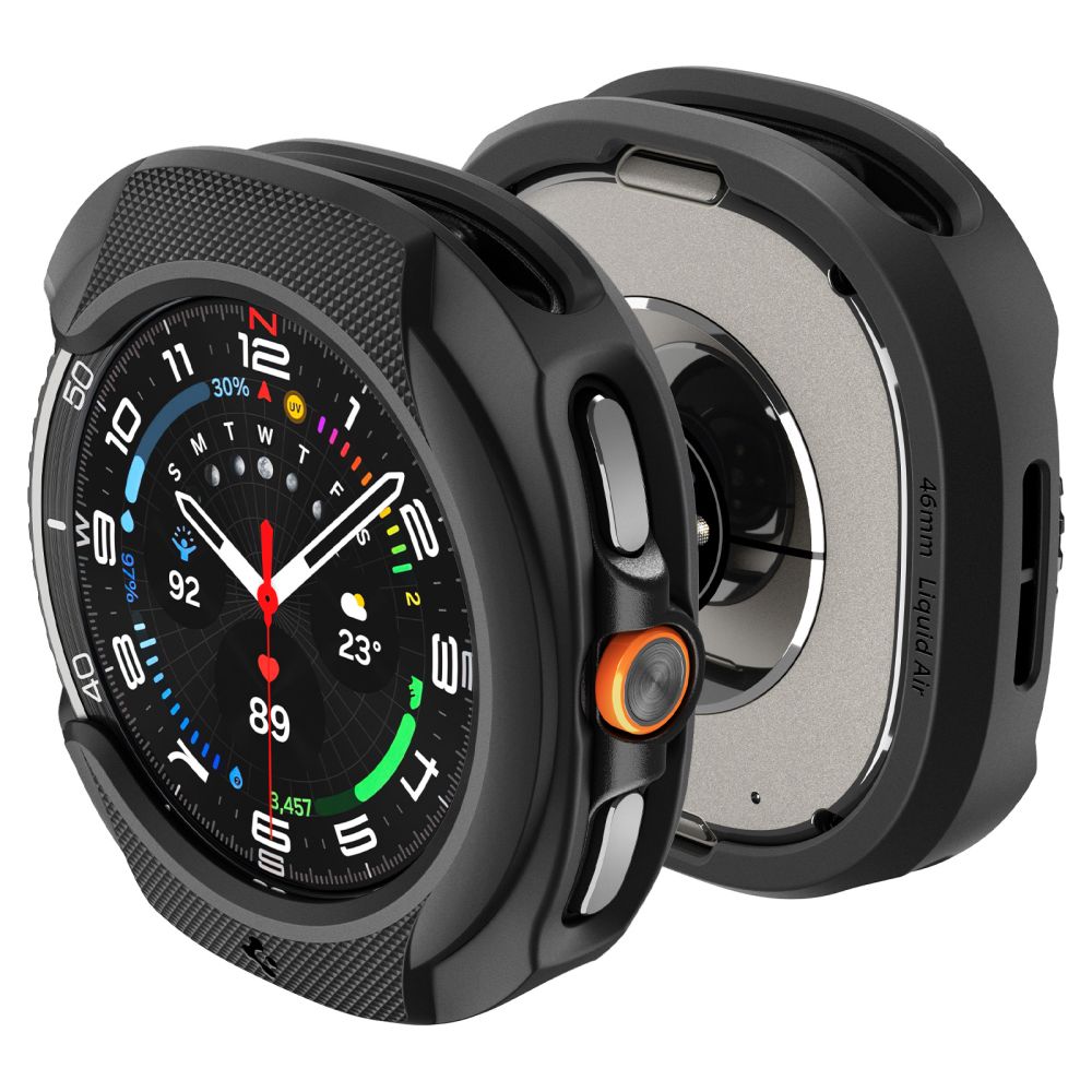 Coque Liquid Air Samsung Galaxy Watch 8 Classic, Black