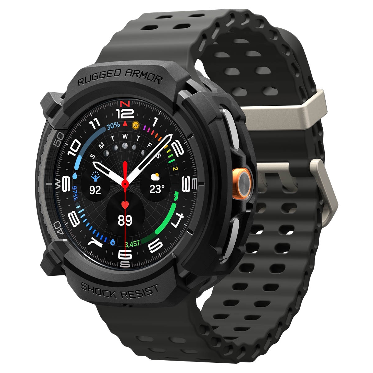 Case Rugged ArmorSamsung Galaxy Watch 8 Classic Black