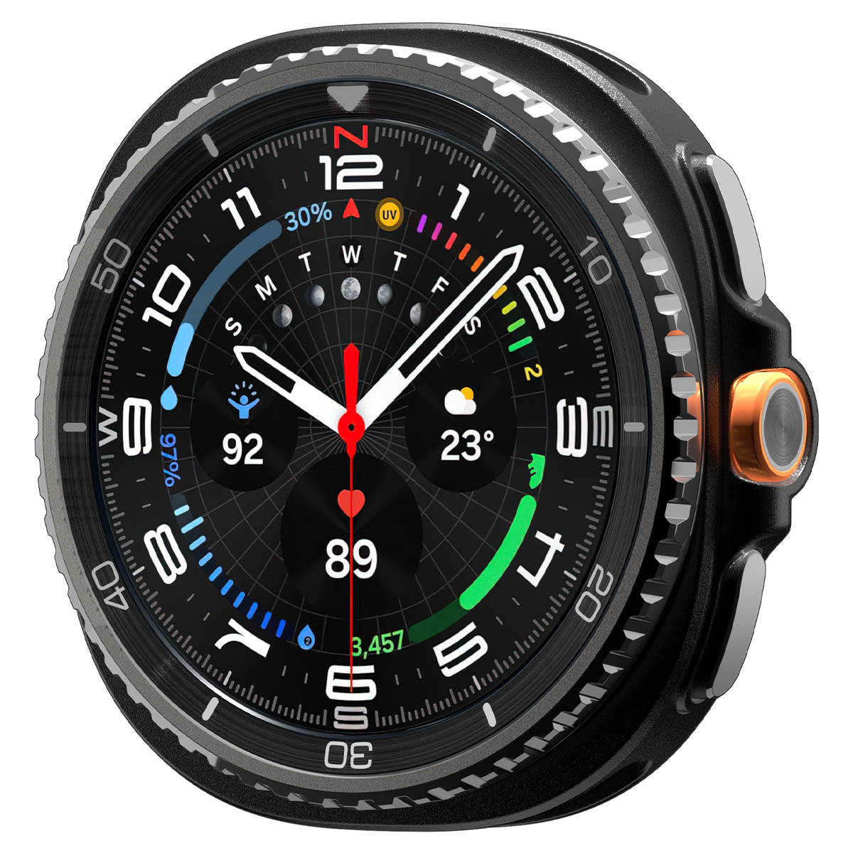 Case Rugged ArmorSamsung Galaxy Watch 8 Classic Black