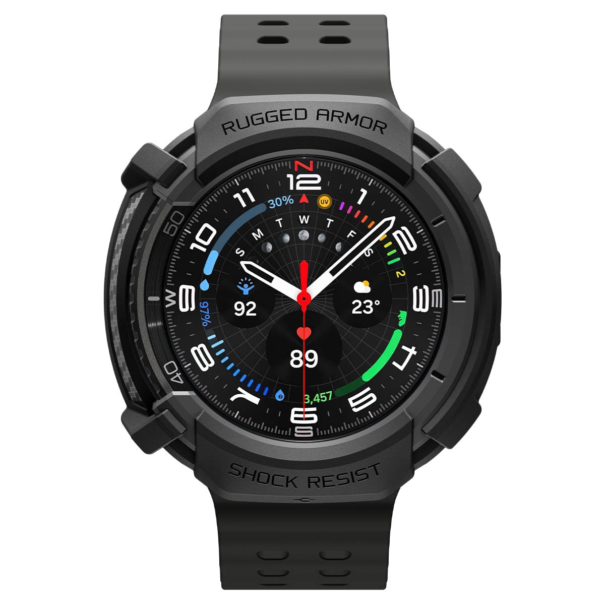 Case Rugged ArmorSamsung Galaxy Watch 8 Classic Black