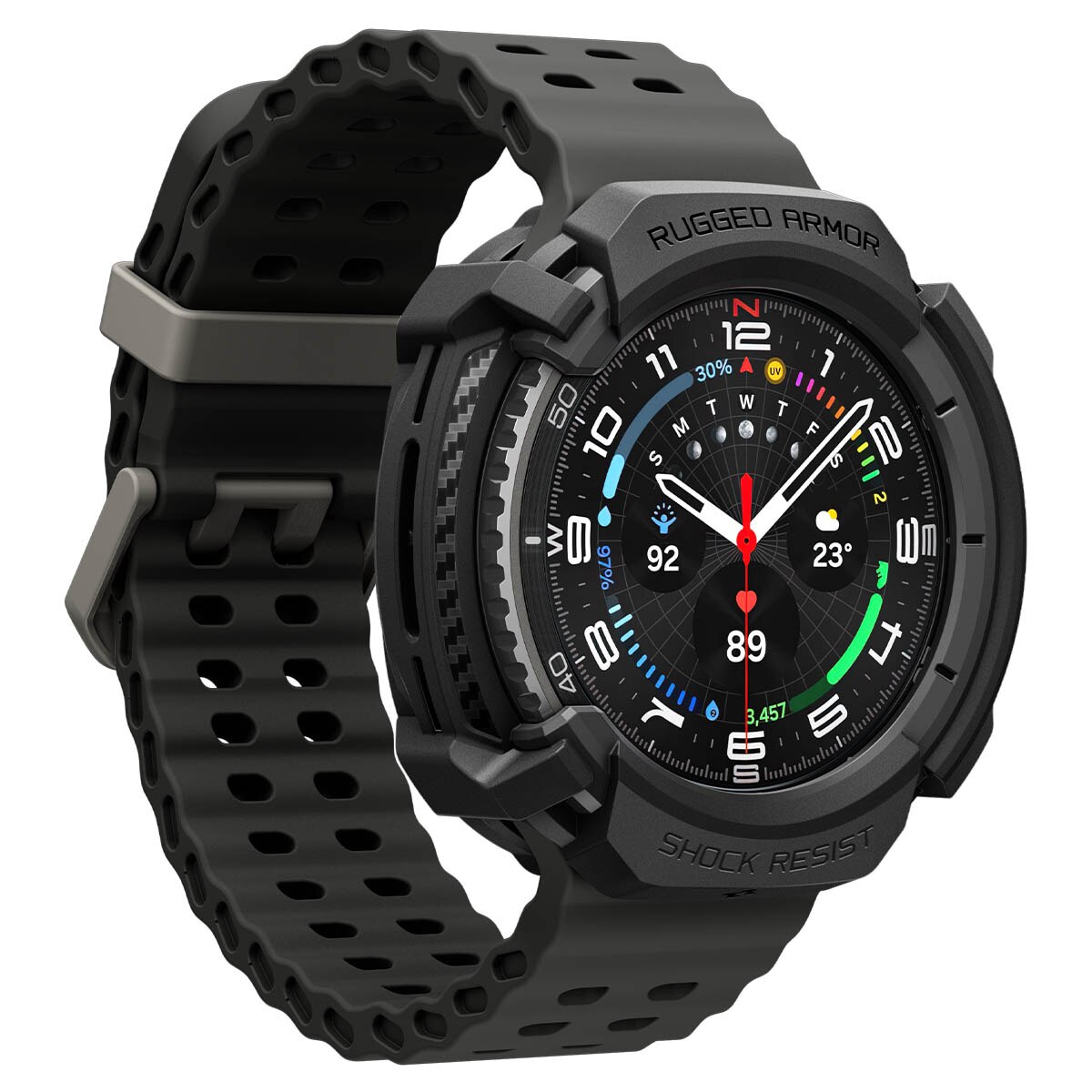 Case Rugged ArmorSamsung Galaxy Watch 8 Classic Black