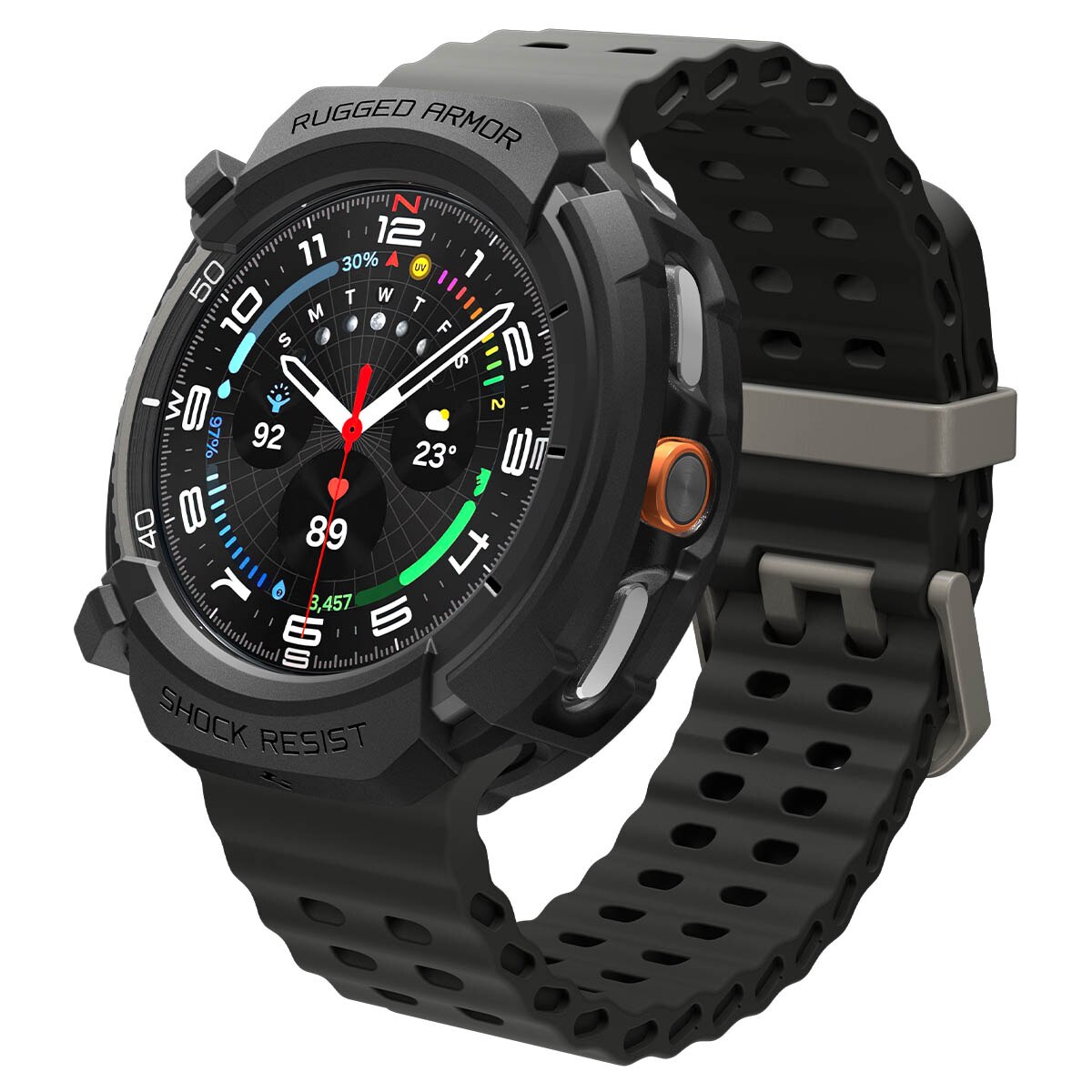 Case Rugged ArmorSamsung Galaxy Watch 8 Classic Black