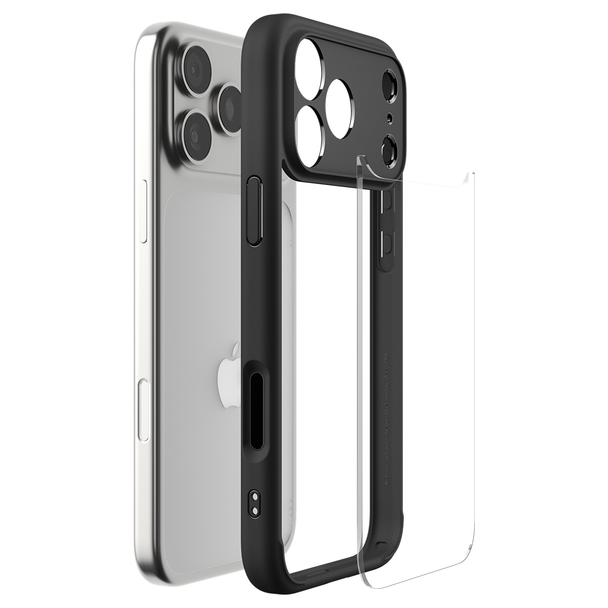 Coque Ultra Hybrid iPhone 17 Pro, Matte Black