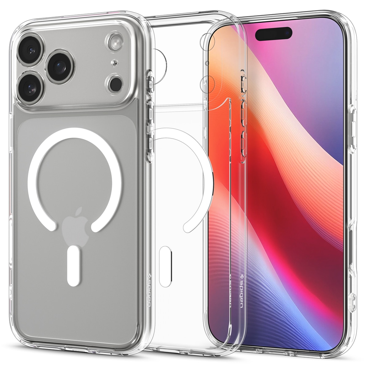 Coque Ultra Hybrid MagSafe iPhone 17 Pro, Clear White