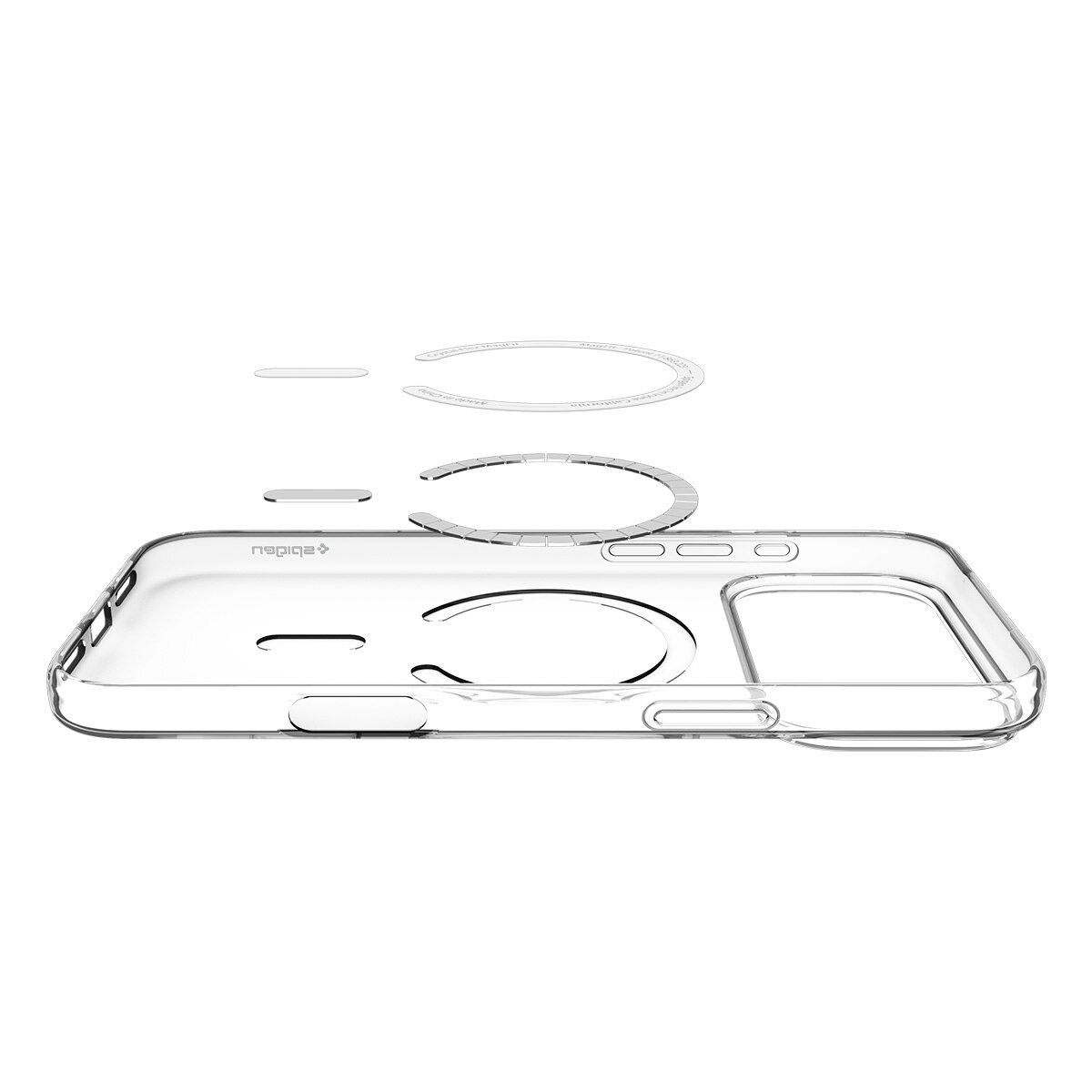Coque Liquid Crystal MagSafe iPhone 17 Pro, Clear White