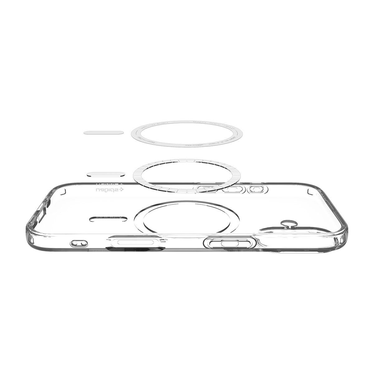 Coque Liquid Crystal MagSafe iPhone 17, Clear White