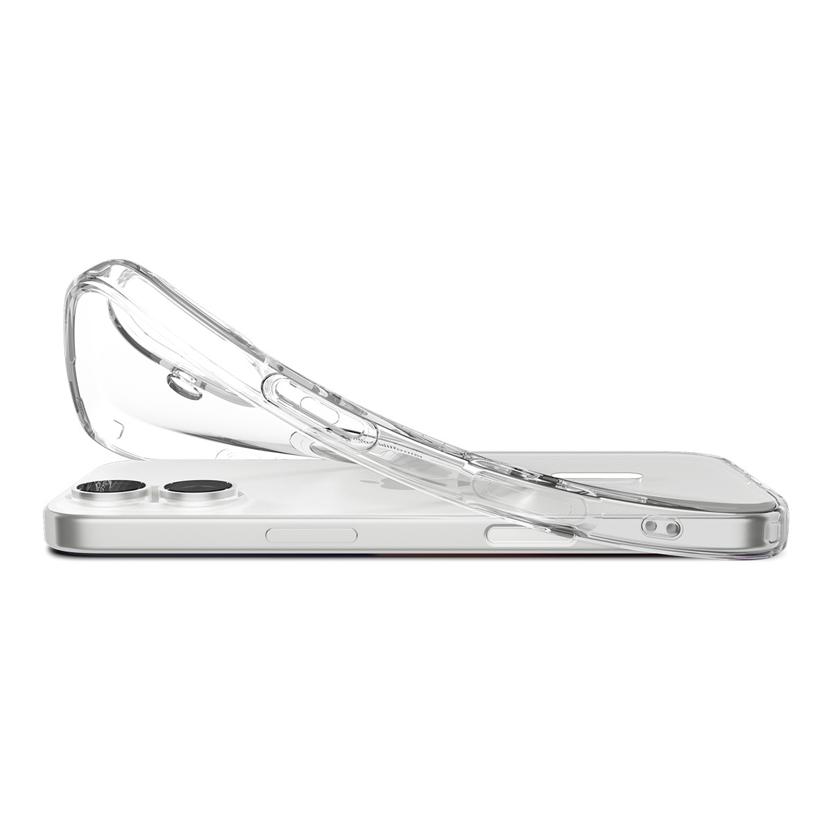 Coque Liquid Crystal MagSafe iPhone 17, Clear White