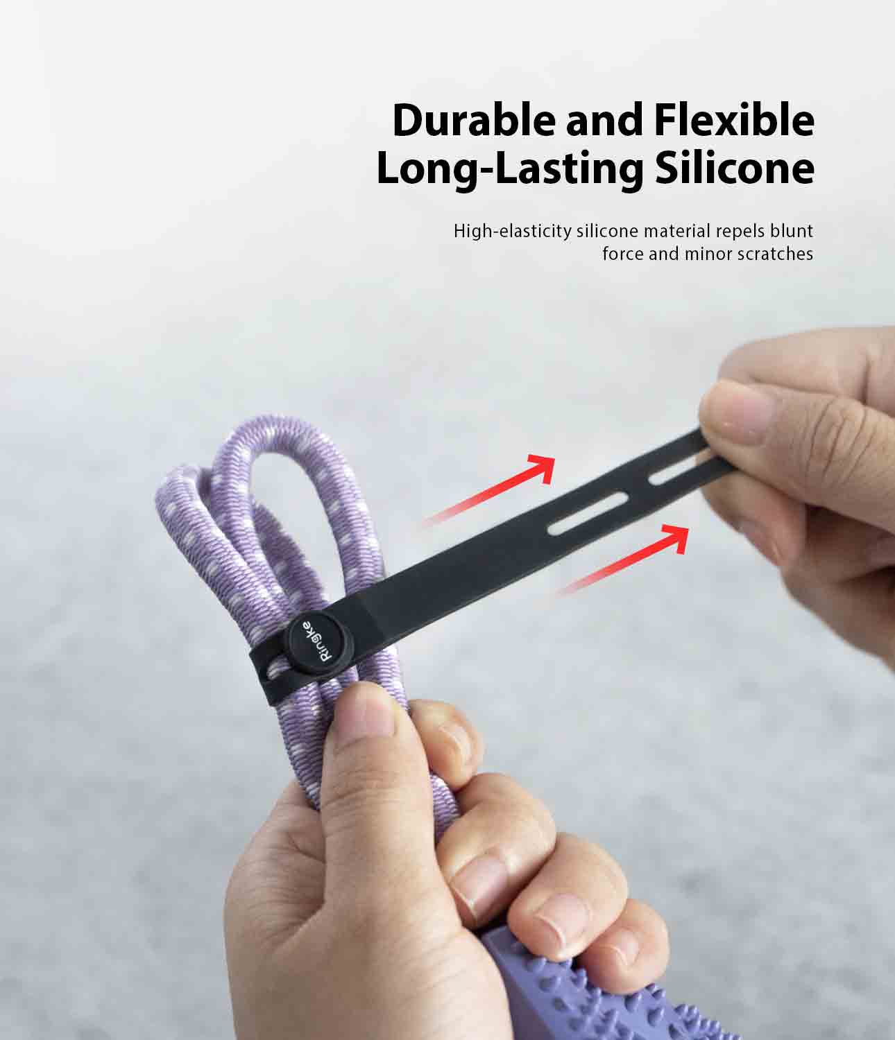 Silicone Cable Tie (5 pièces) Black