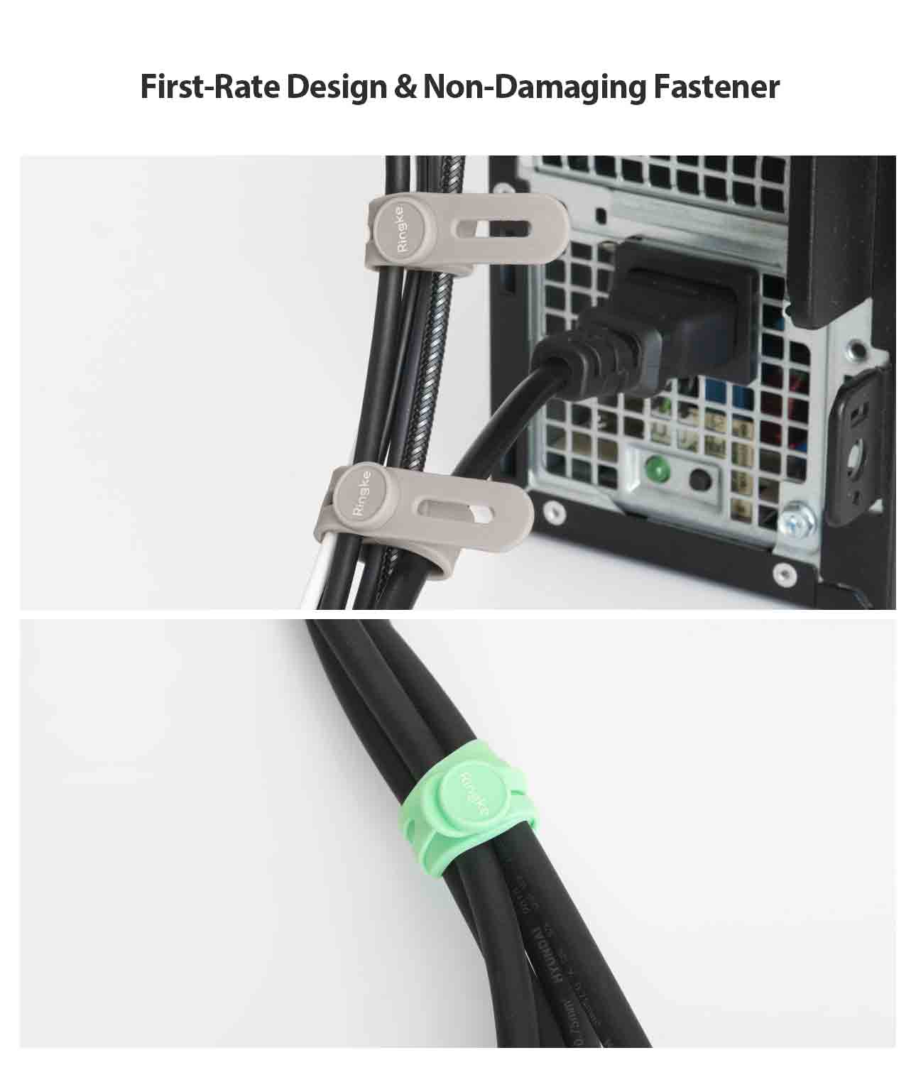 Silicone Cable Tie (5 pièces) Black