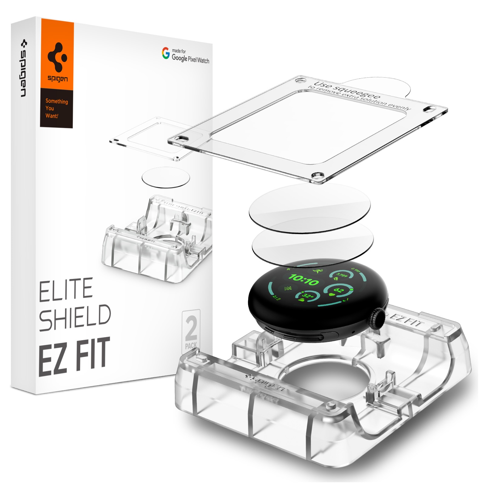 Protecteur d'écran EliteShield EZ Fit (2 pièces) Google Pixel Watch 3 41mm