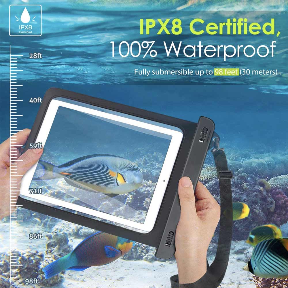 AG-W13 Waterproof Case for Tablets 12", noir