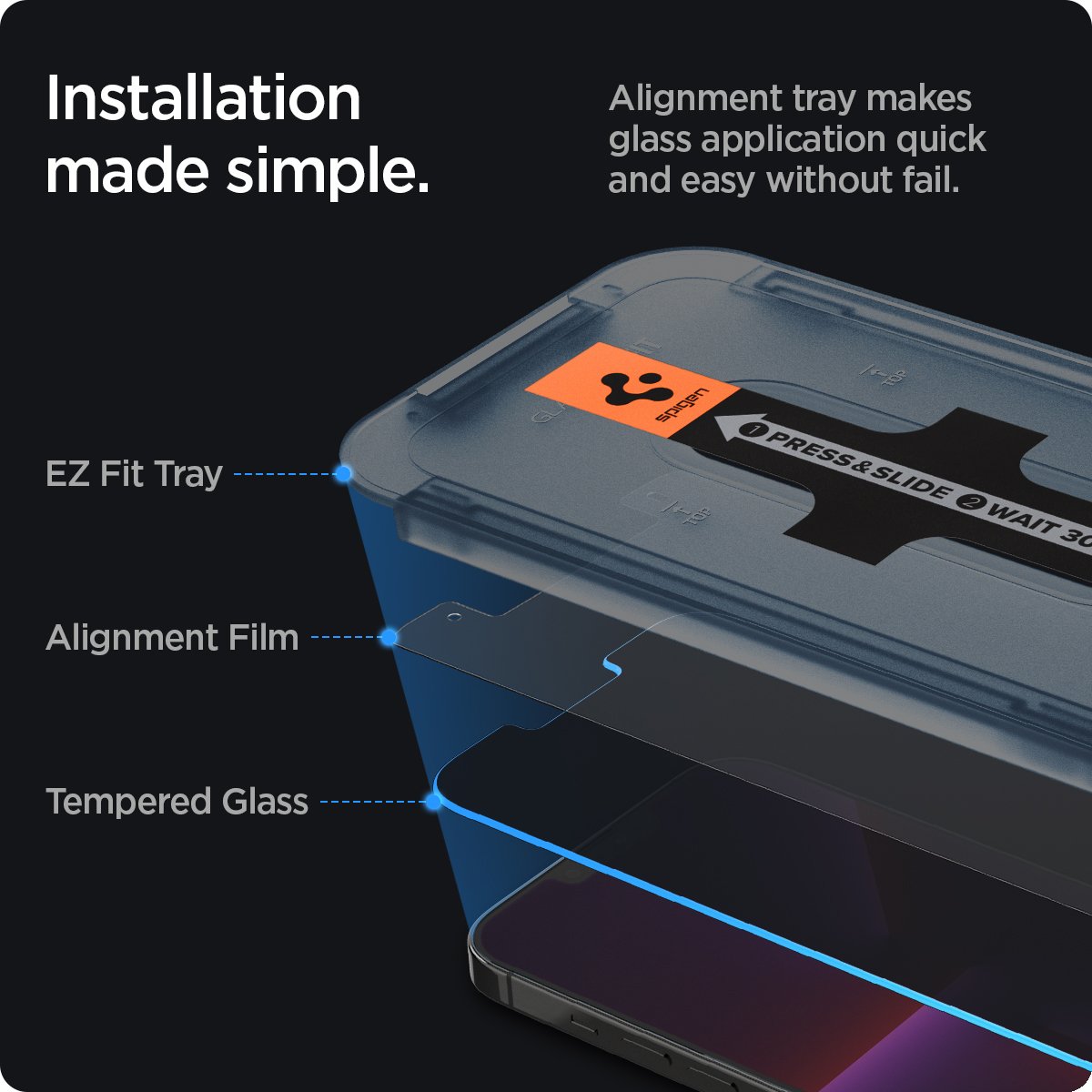 Screen Protector GLAS.tR EZ Fit (2 pièces) iPhone 13 Pro Max