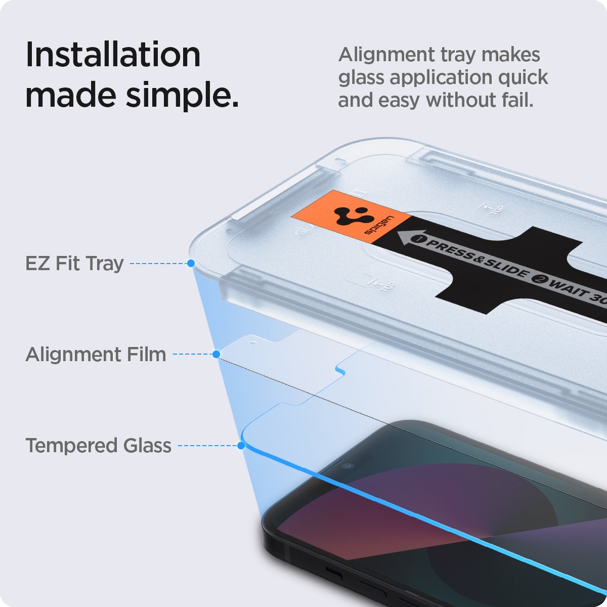Screen Protector GLAS.tR EZ Fit (2 pièces) iPhone 16e