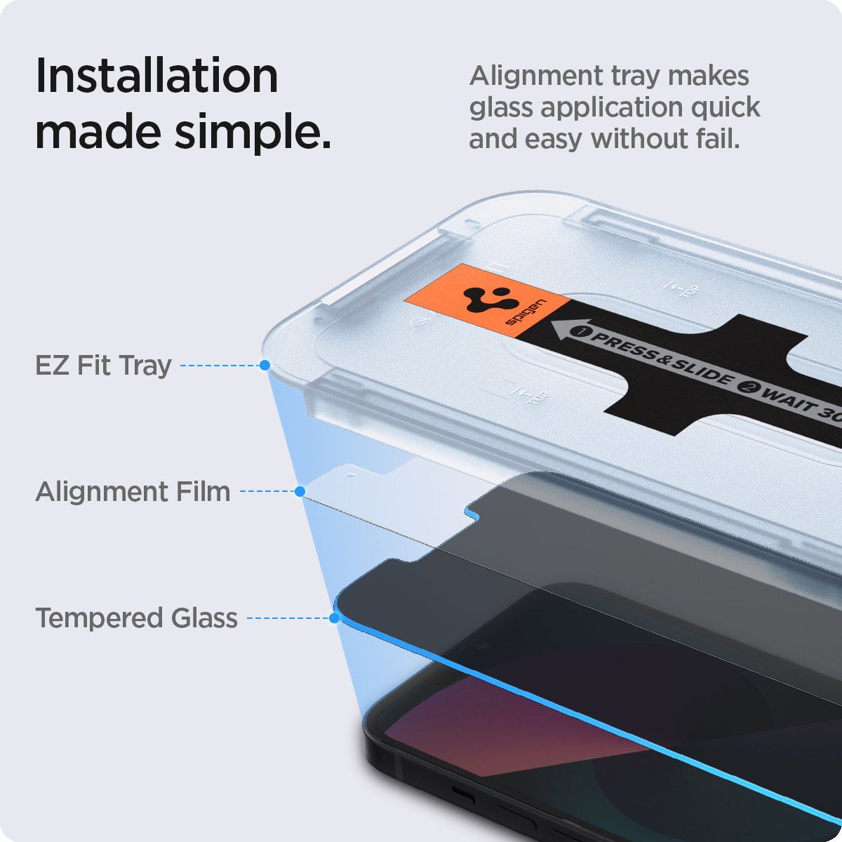 Screen Protector GLAS.tR EZ Fit (2 pièces) iPhone 13 Pro