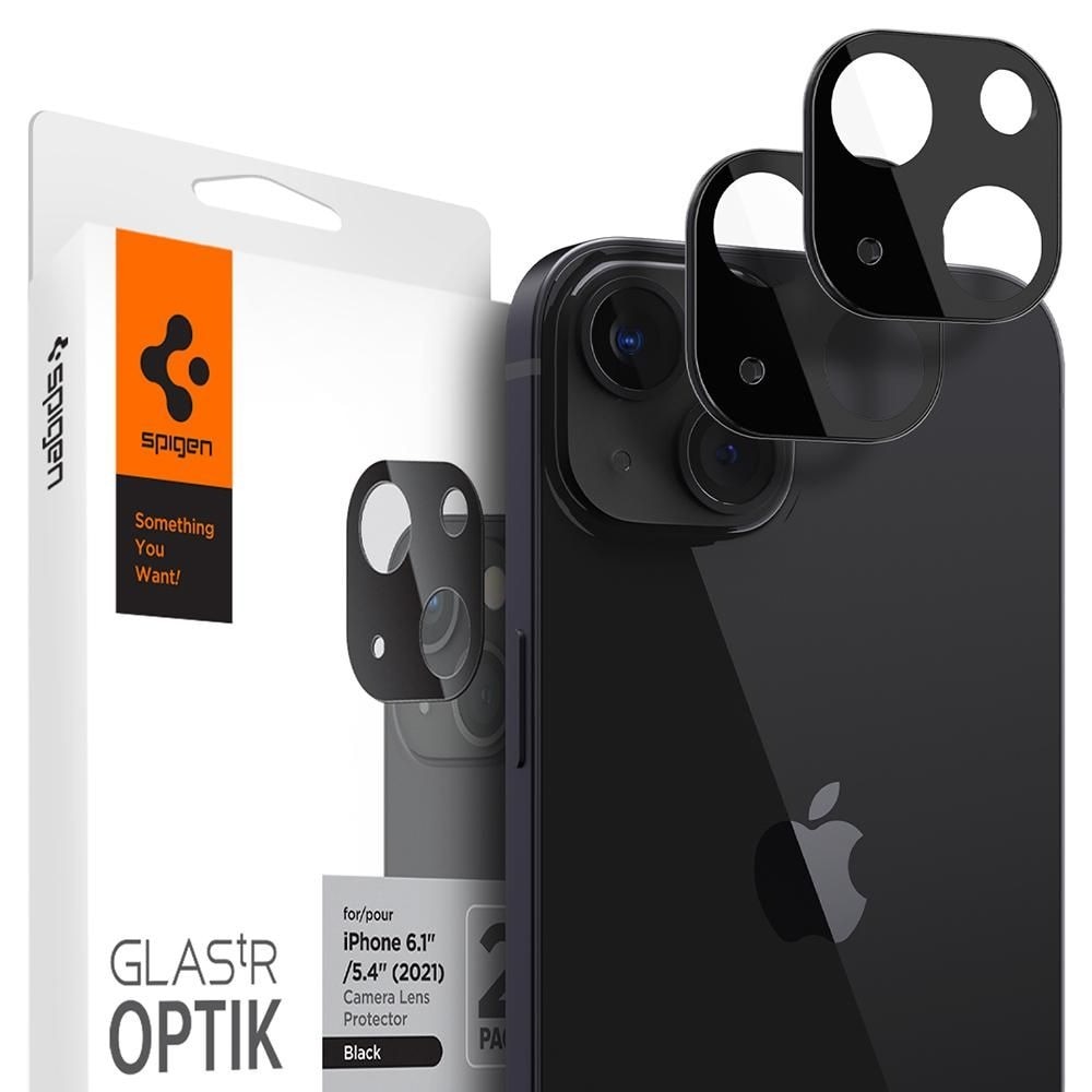 Optik Lens Protector Black (2 pièces) iPhone 13 Mini, noir