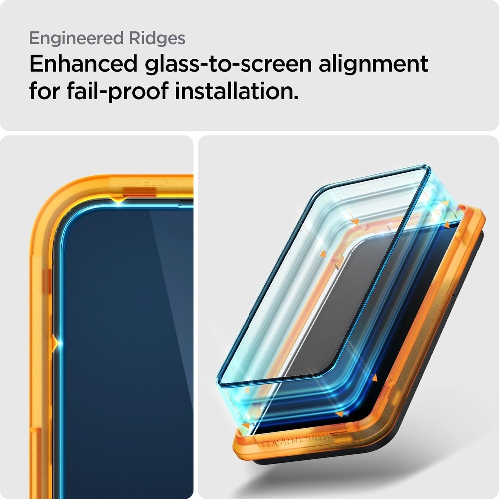 AlignMaster Glas:tR (2 pièces) iPhone 14 Pro Max Noir