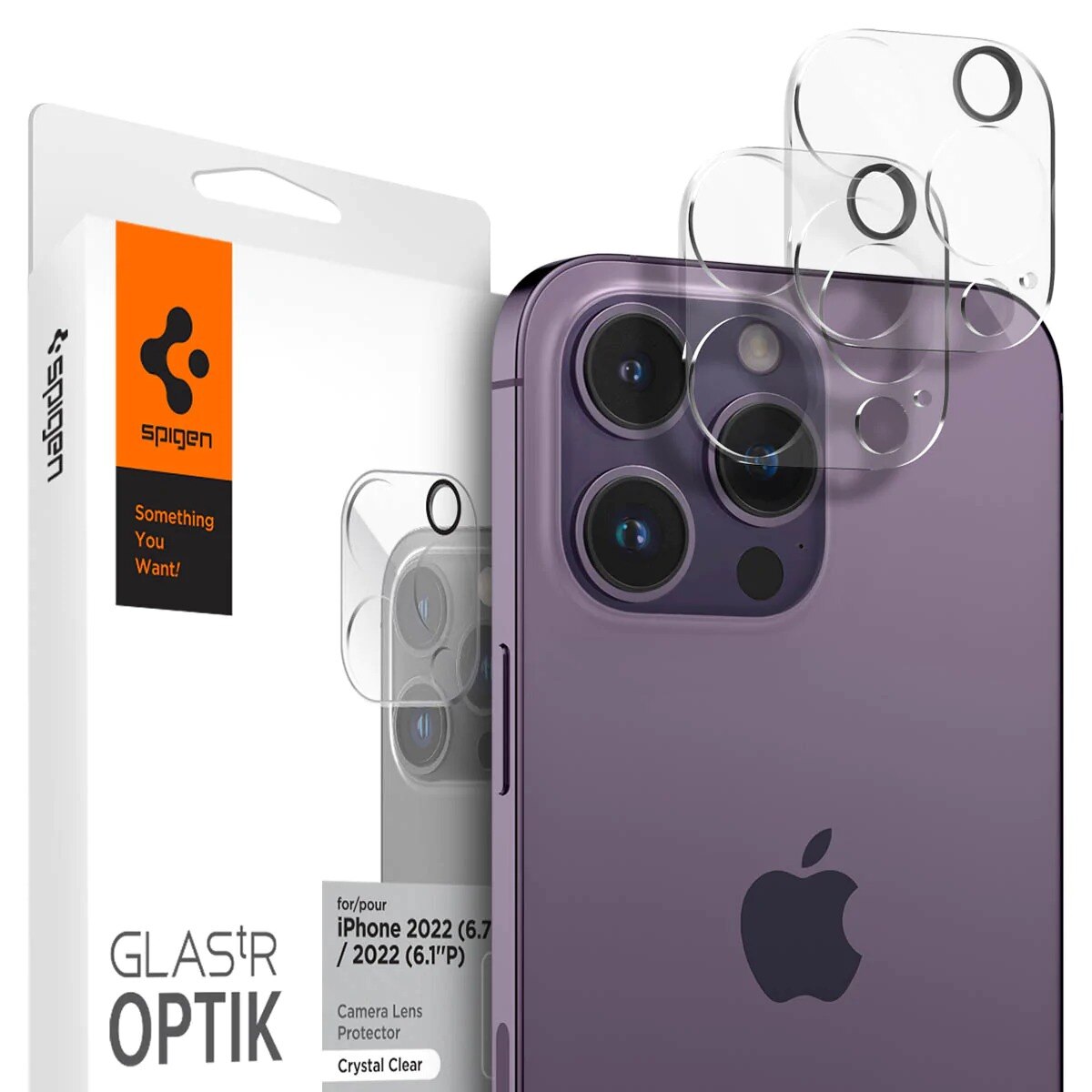 Optik Lens Protector (2 pièces) iPhone 14 Pro/14 Pro Max Crystal Clear