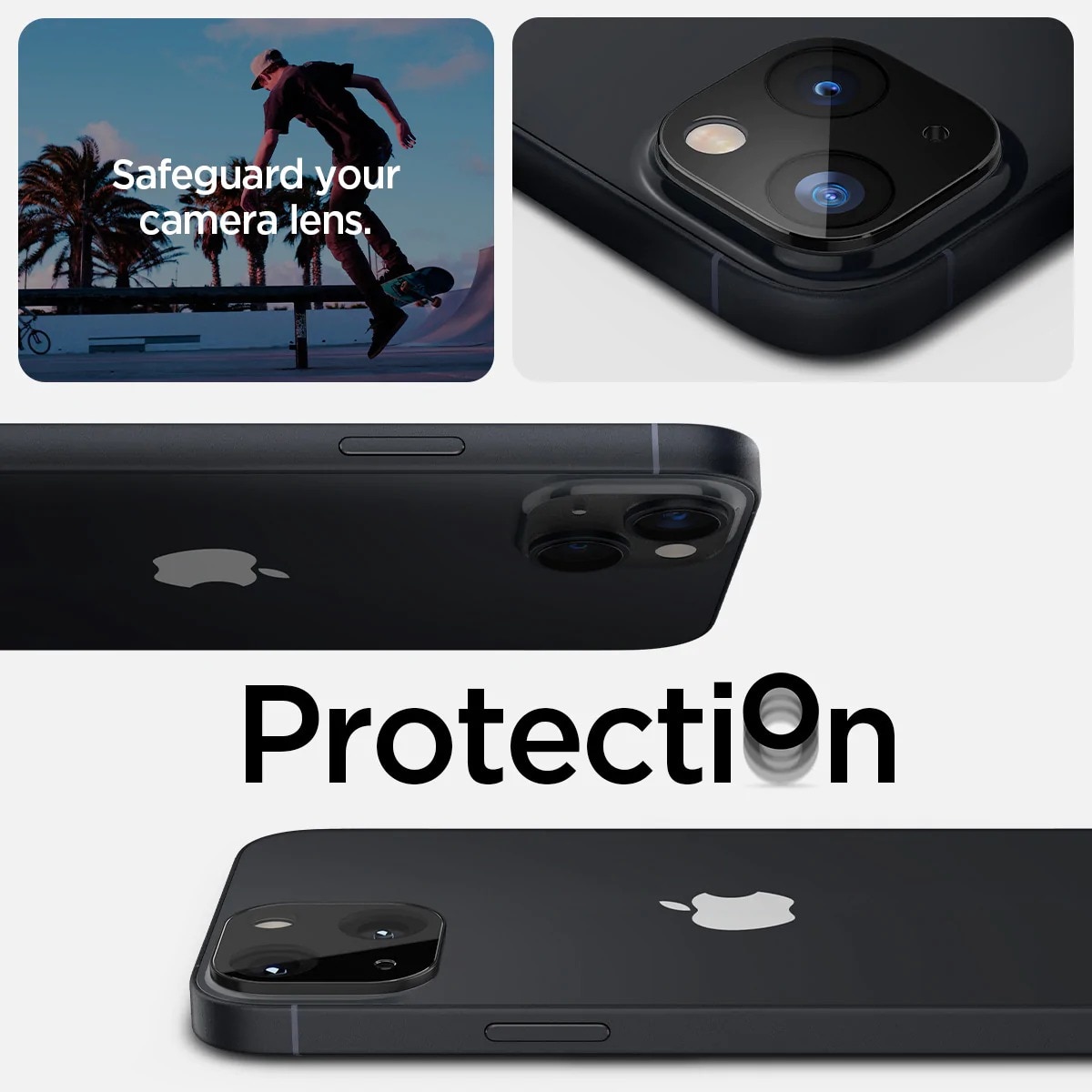 Optik Lens Protector (2 pièces) iPhone 14, noir