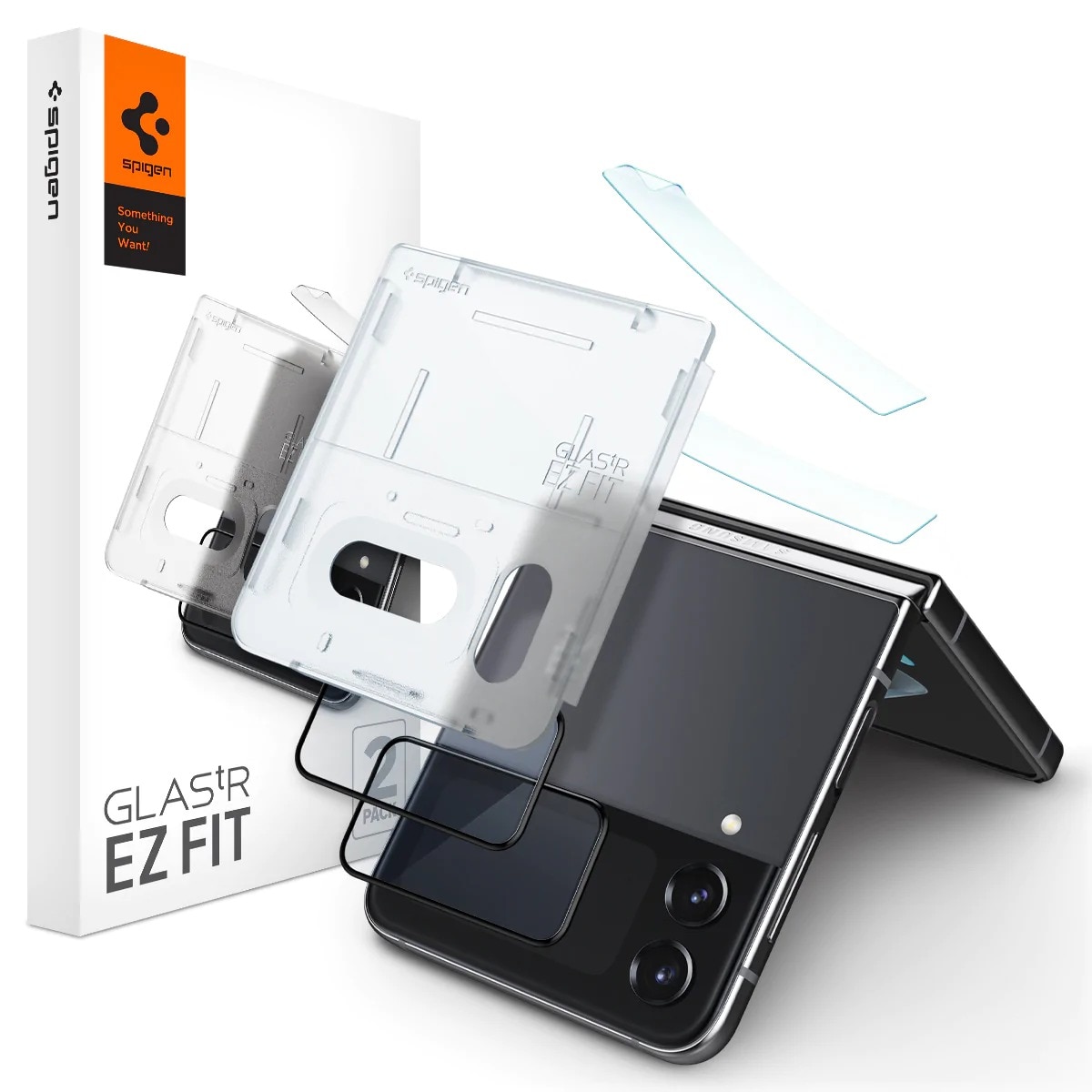 Glas.tR EZ Fit Screen Protector + Hinge Film Samsung Galaxy Z Flip 4 Noir