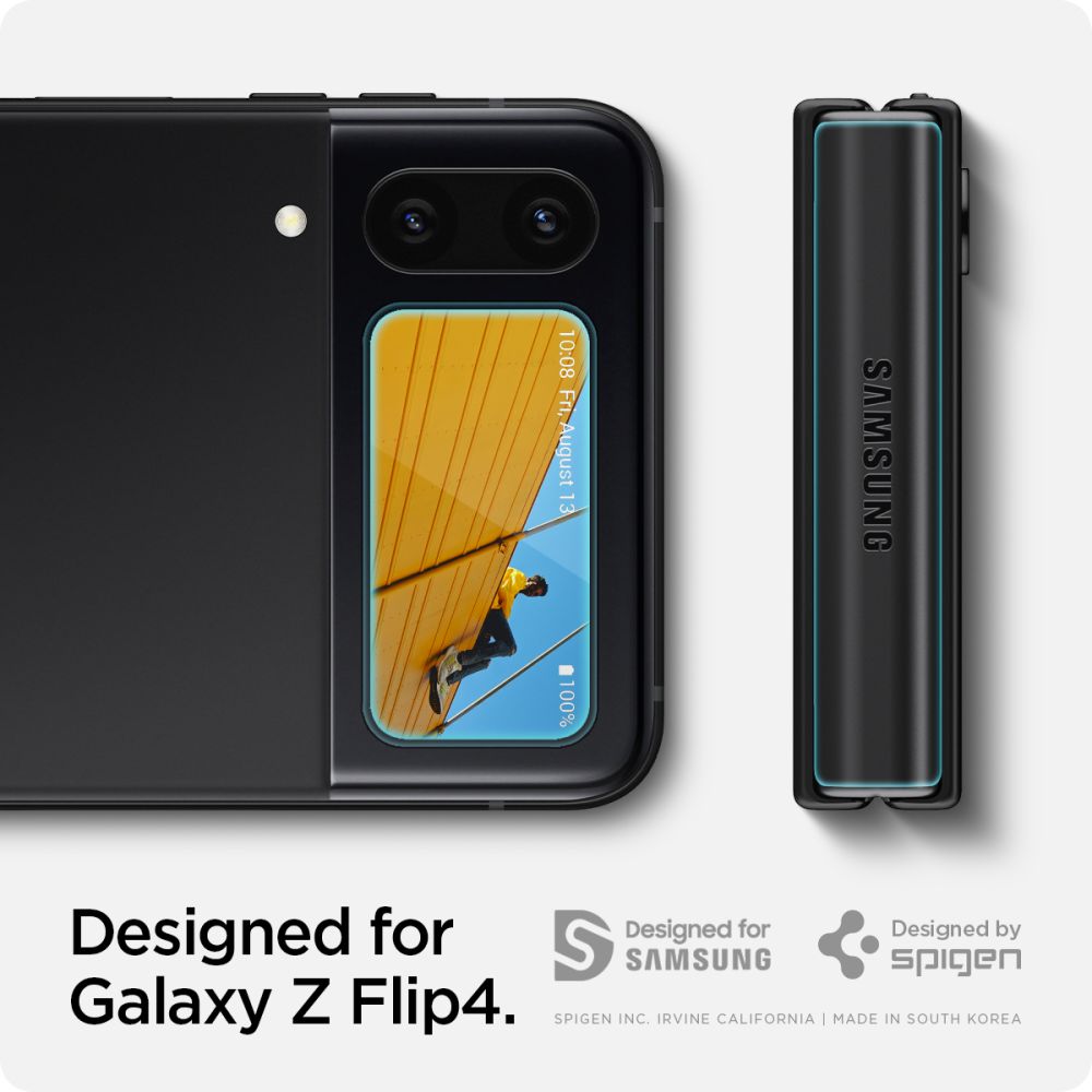 Glas.tR EZ Fit Screen Protector + Hinge Film Samsung Galaxy Z Flip 4 Noir