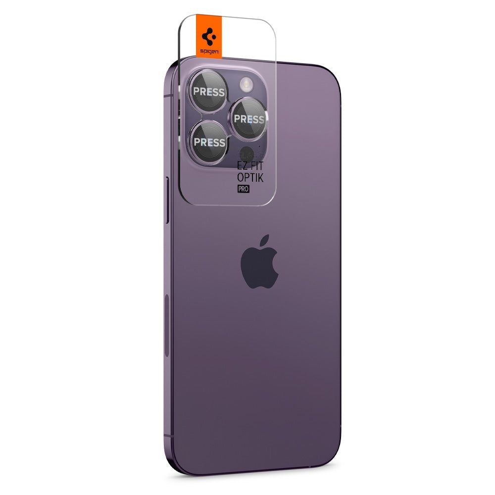 EZ Fit Optik Pro Lens Protector iPhone 14 Pro (2 pièces) Deep Purple