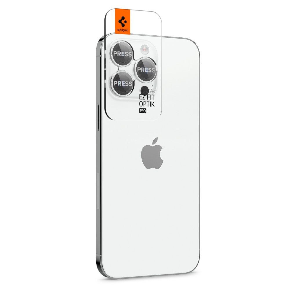 EZ Fit Optik Pro Lens Protector iPhone 14 Pro (2 pièces) Silver