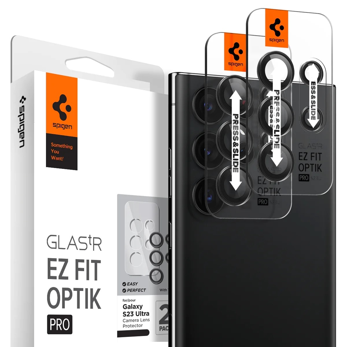 Kit pour Samsung Galaxy S23 Ultra : Coque Liquid Crystal, protecteur d'objectif et Neo Flex