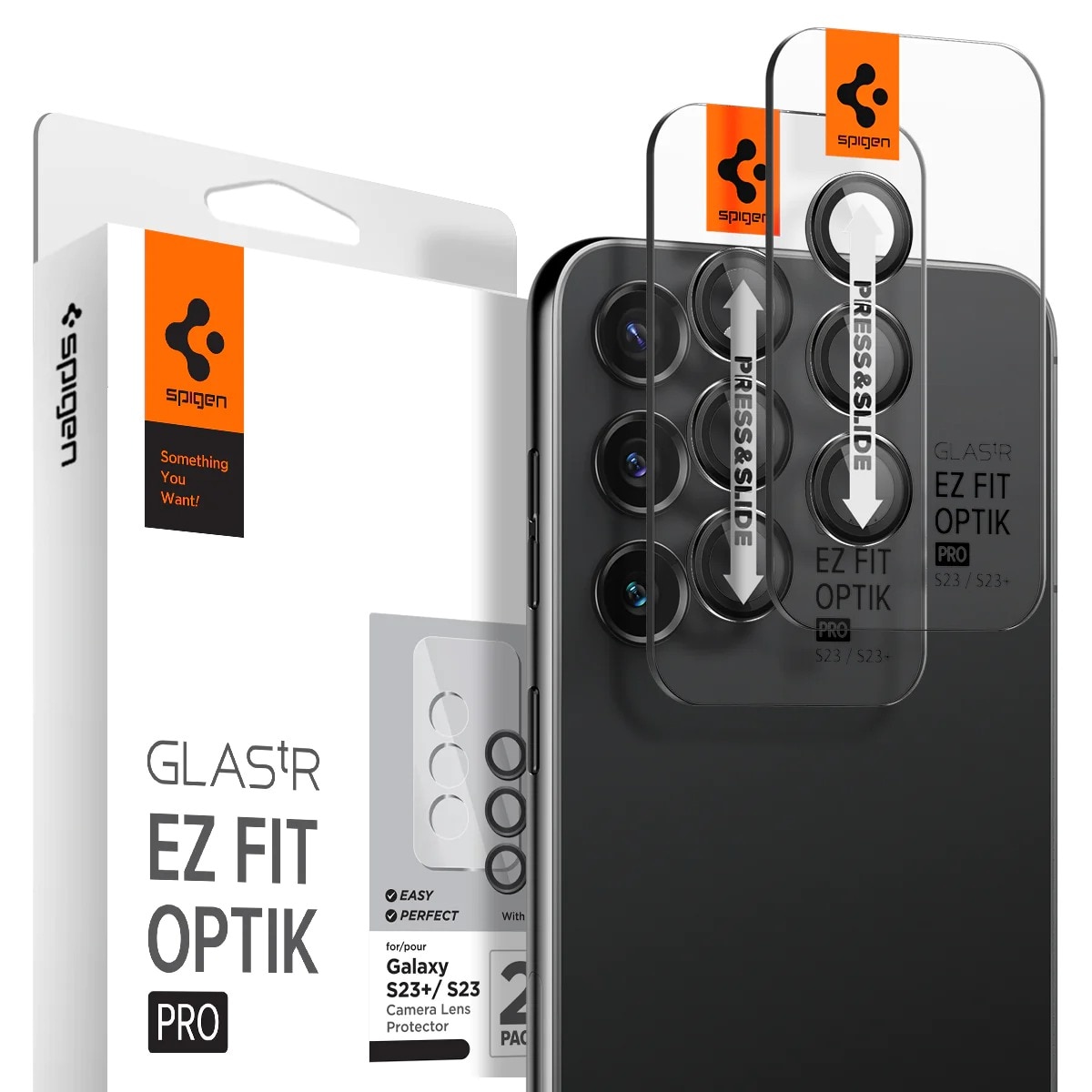 EZ Fit Optik Pro Lens Protector Samsung Galaxy S23/S23 Plus (2-pack)