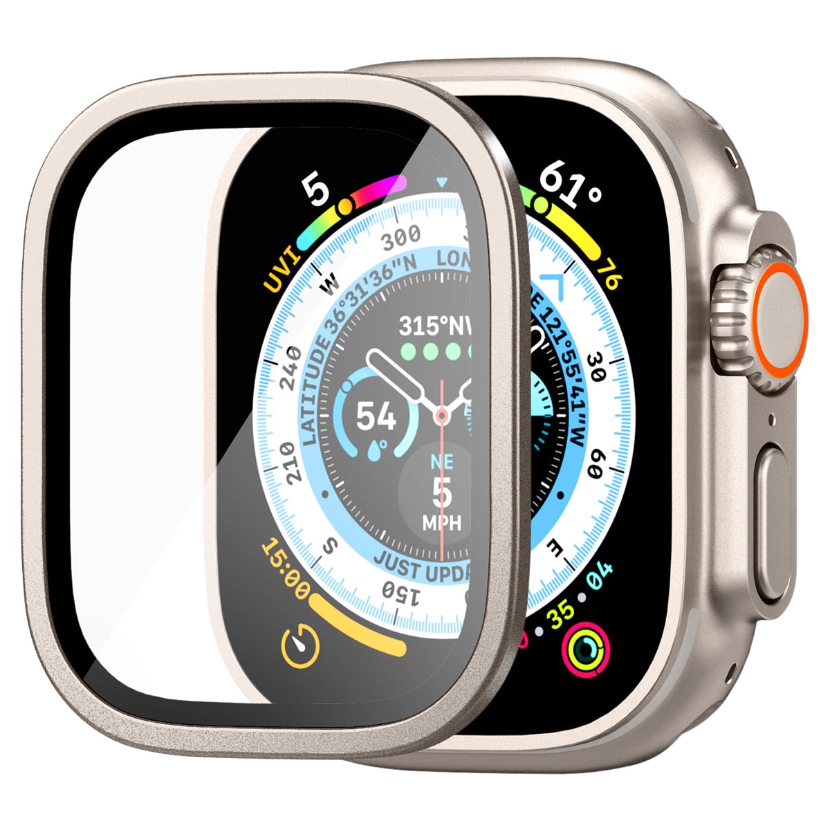 Screen Protector Glas.tR Slim Pro Apple Watch Ultra 49 mm, Titanium