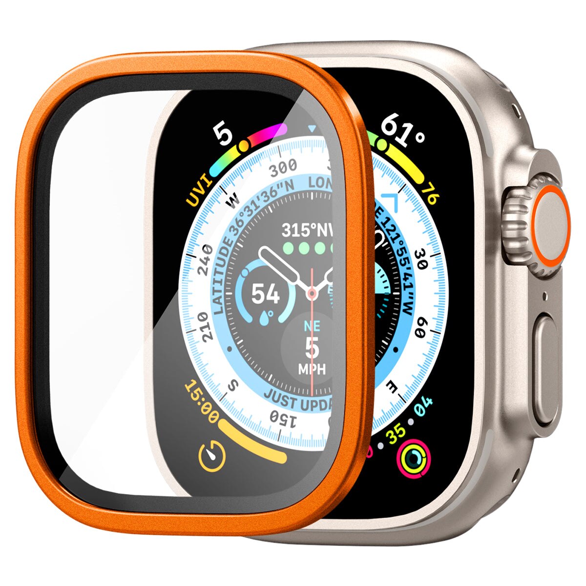 Screen Protector Glas.tR Slim Pro Apple Watch Ultra 49 mm, orange