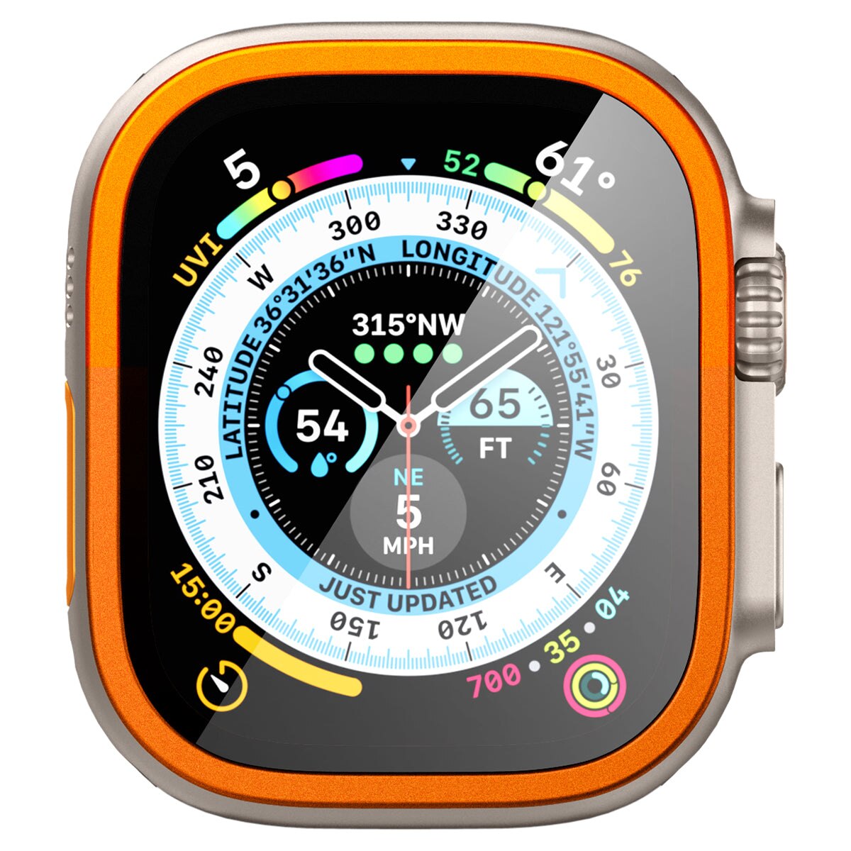 Screen Protector Glas.tR Slim Pro Apple Watch Ultra 2 49mm, orange