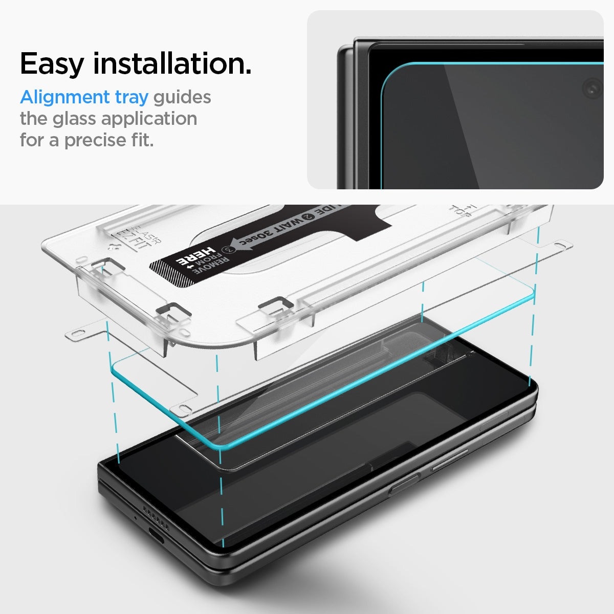 Cover Screen Protector GLAS.tR EZ Fit (2 pièces) Galaxy Z Fold 5