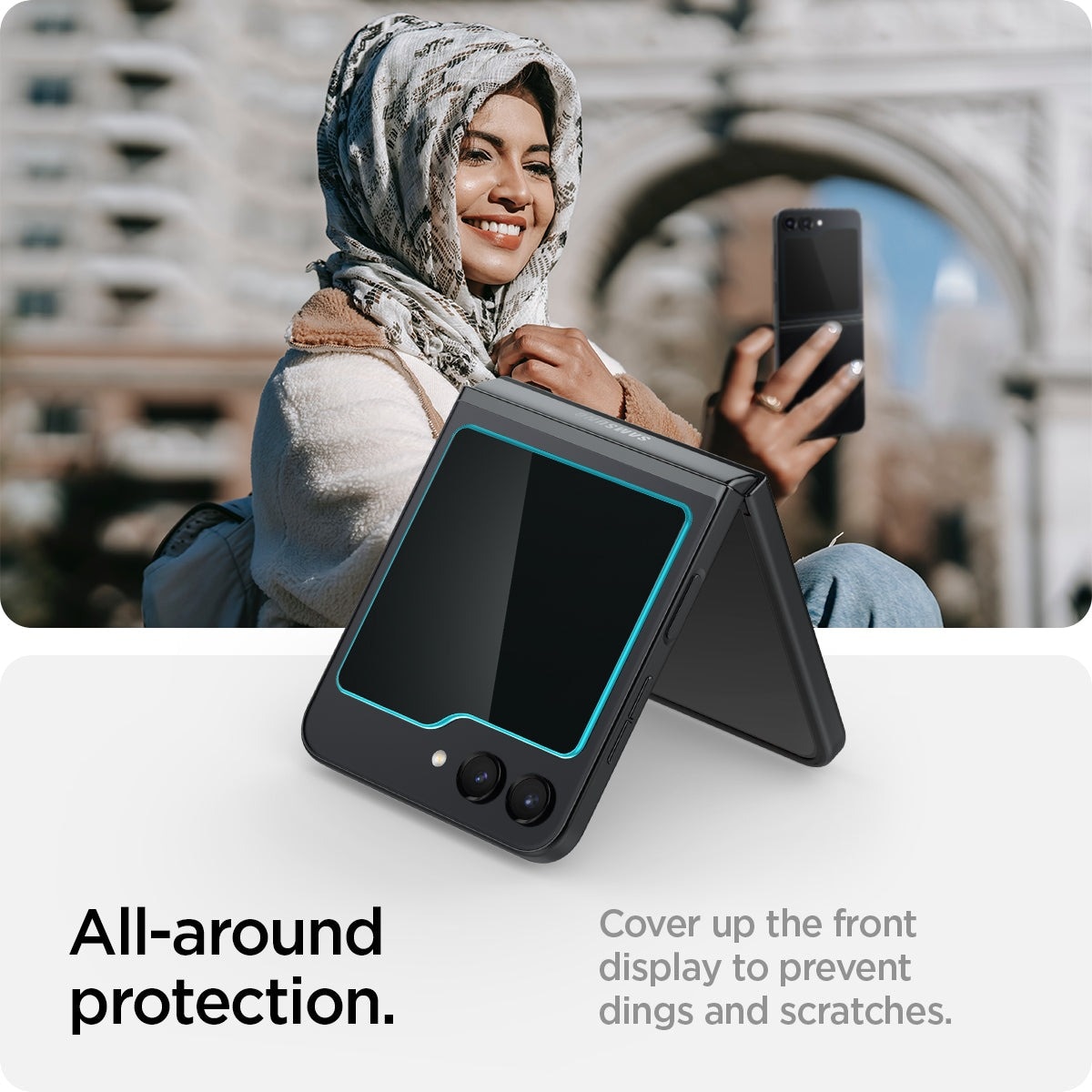 Cover Screen Protector GLAS.tR EZ Fit (2 pièces) Galaxy Z Flip 5