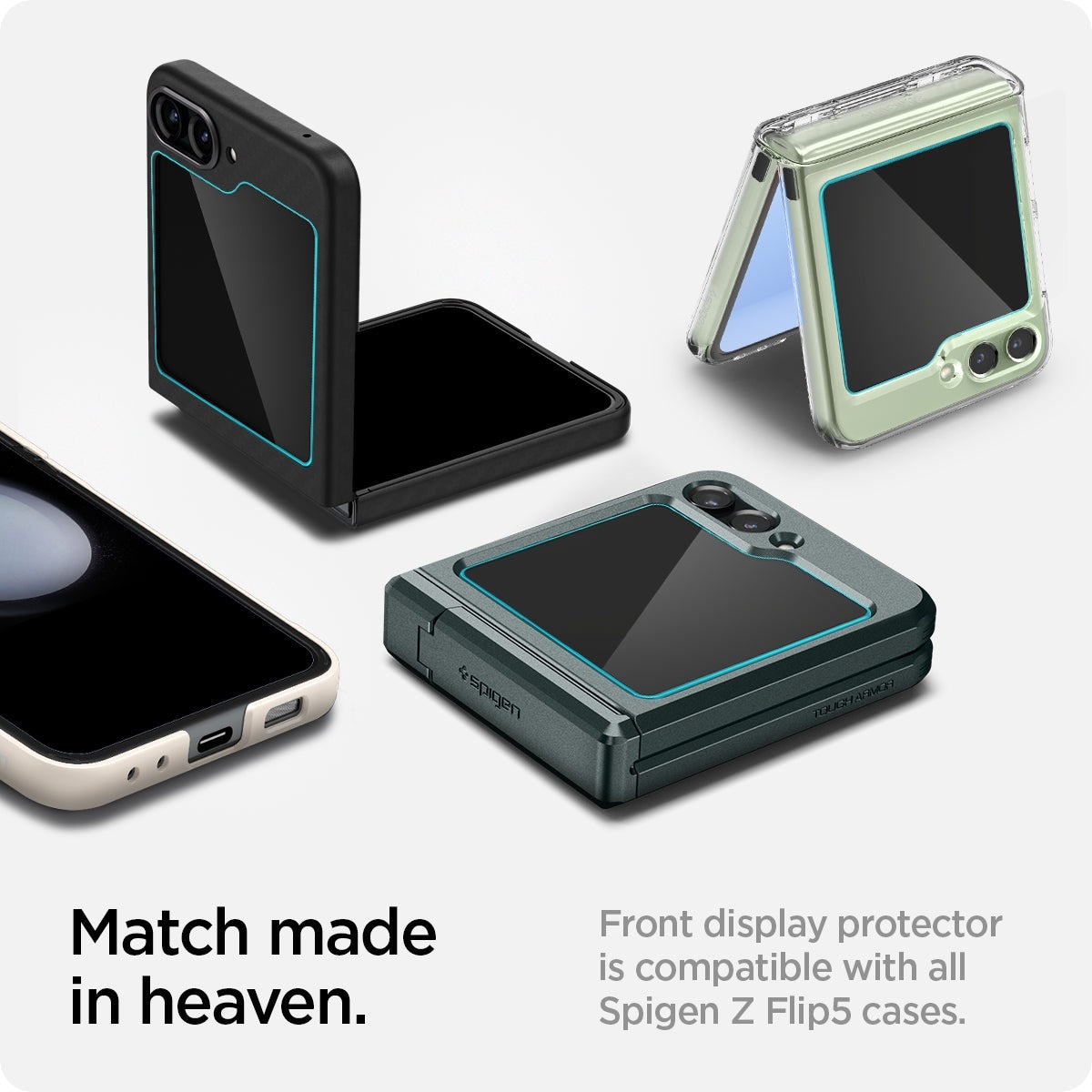 Cover Screen Protector GLAS.tR EZ Fit (2 pièces) Galaxy Z Flip 5