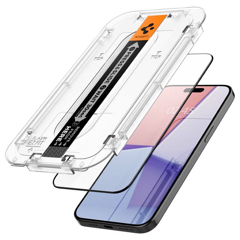 Screen Protector GLAS Full Cover EZ Fit (2 pièces) iPhone 15 Pro Max, Black