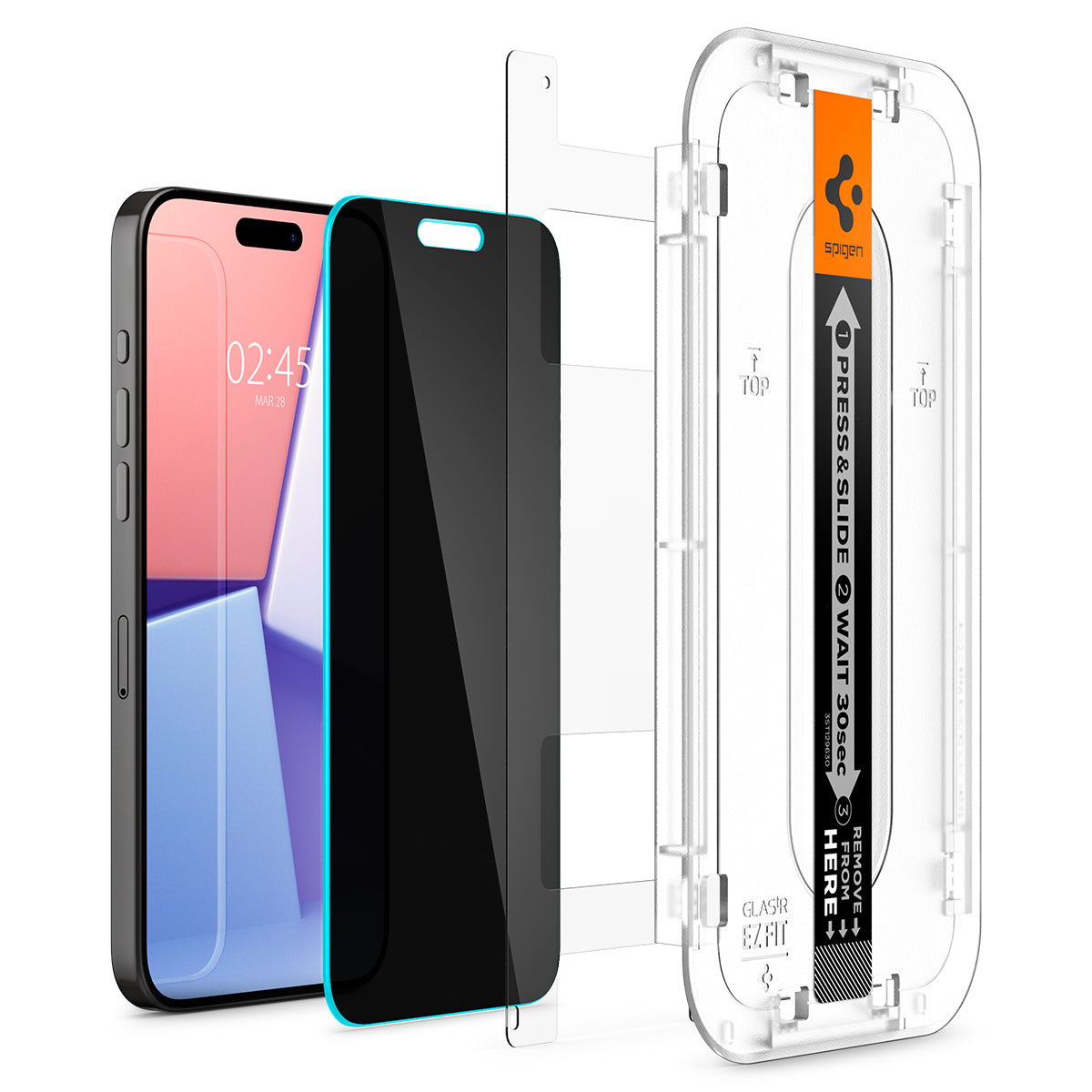 Screen Protector Privacy GLAS EZ Fit (2 pièces) iPhone 15 Pro Max