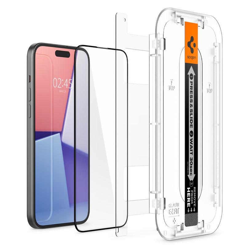 Screen Protector GLAS Full Cover EZ Fit (2 pièces) iPhone 15 Plus, Black
