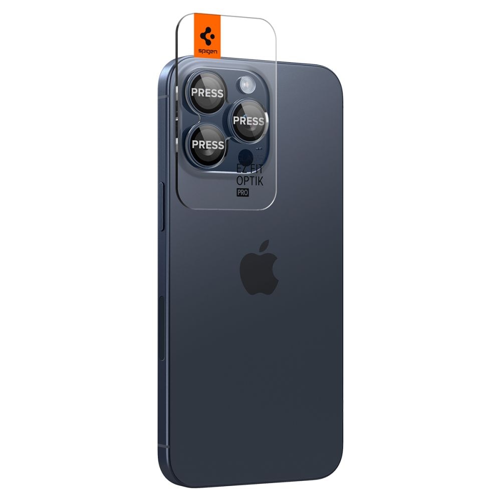 EZ Fit Optik Pro Lens Protector iPhone 14 Pro Max (2 pièces), Blue Titanium