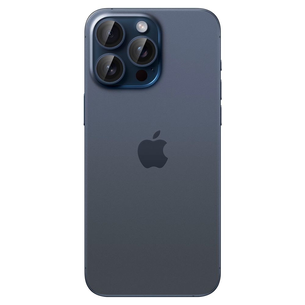 EZ Fit Optik Pro Lens Protector iPhone 15 Pro Max (2 pièces), Blue Titanium