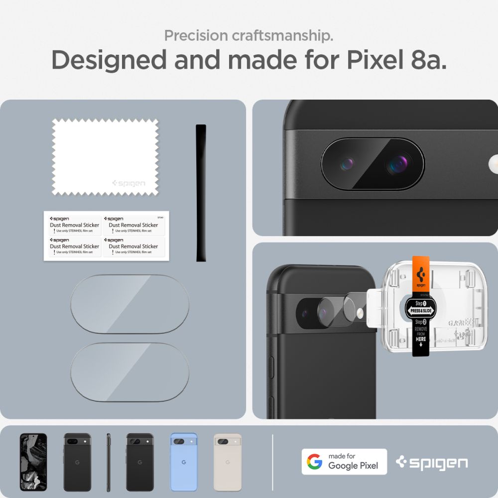 EZ Fit Optik Lens Protector Google Pixel 8a (2 pièces)