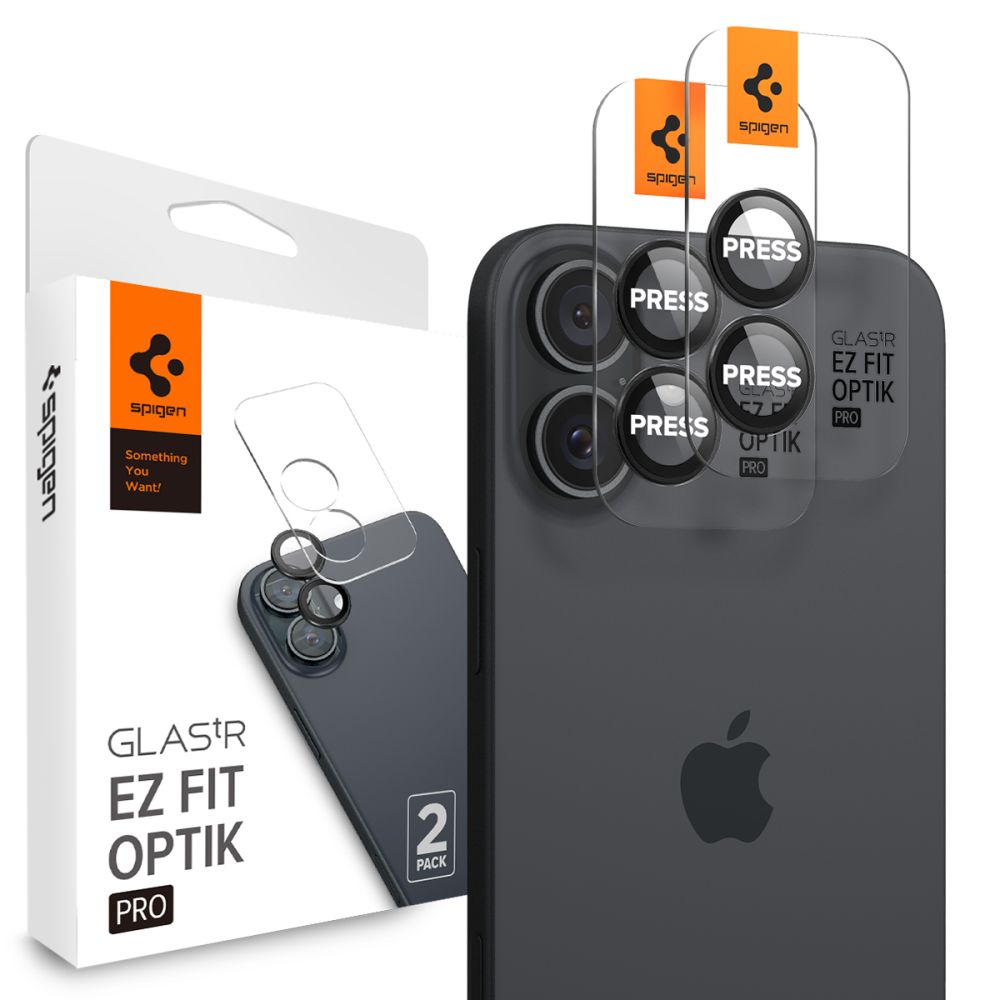 EZ Fit Optik Lens Protector iPhone 16 Plus (2 pièces), Black