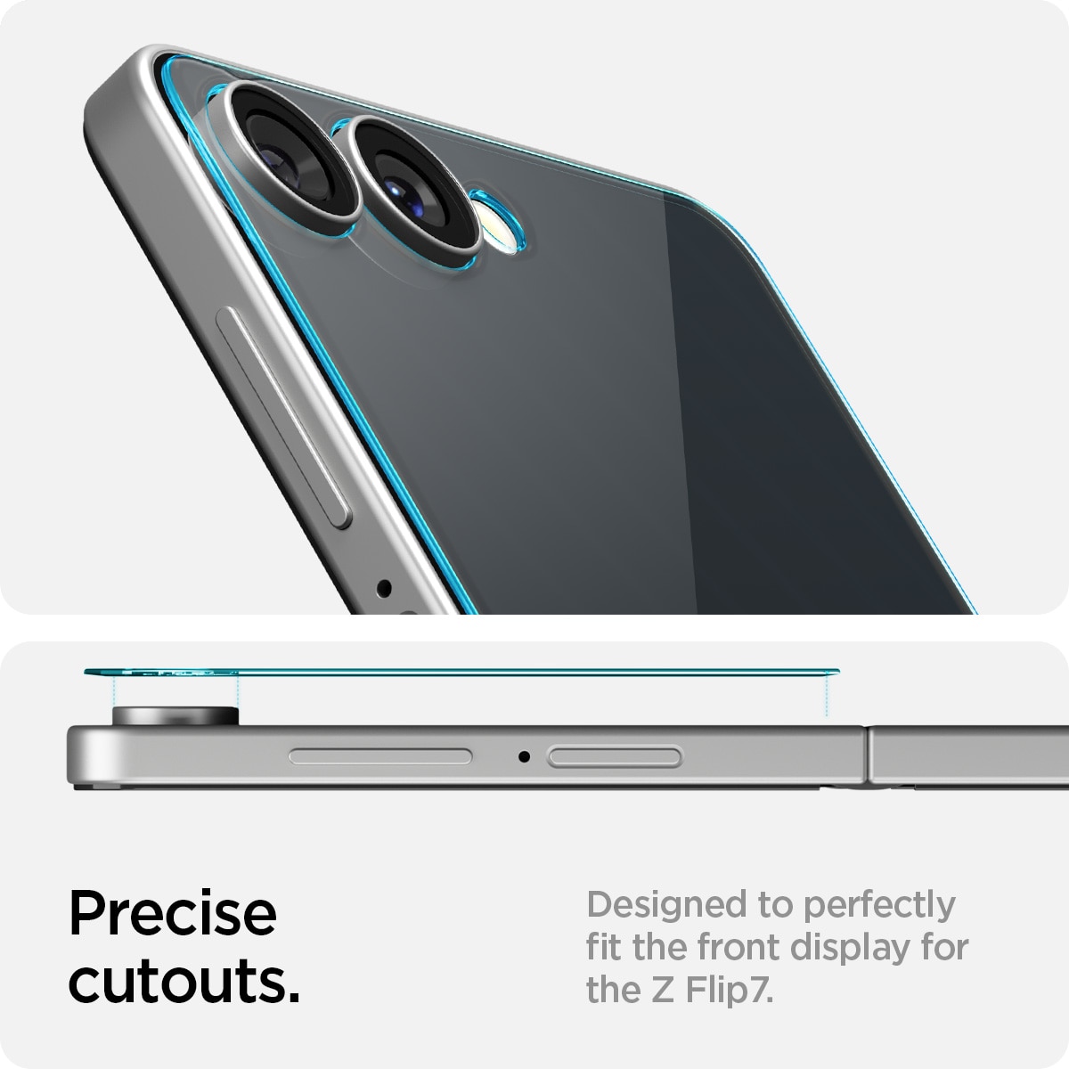 Cover Screen Protector GLAS.tR EZ Fit (2 pièces) Samsung Galaxy Z Flip 7