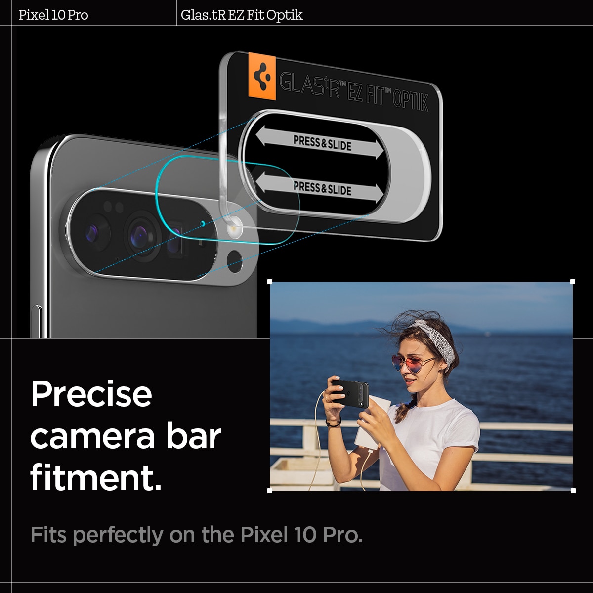 EZ Fit Optik Lens Protector Google Pixel 10 Pro (2 pièces)