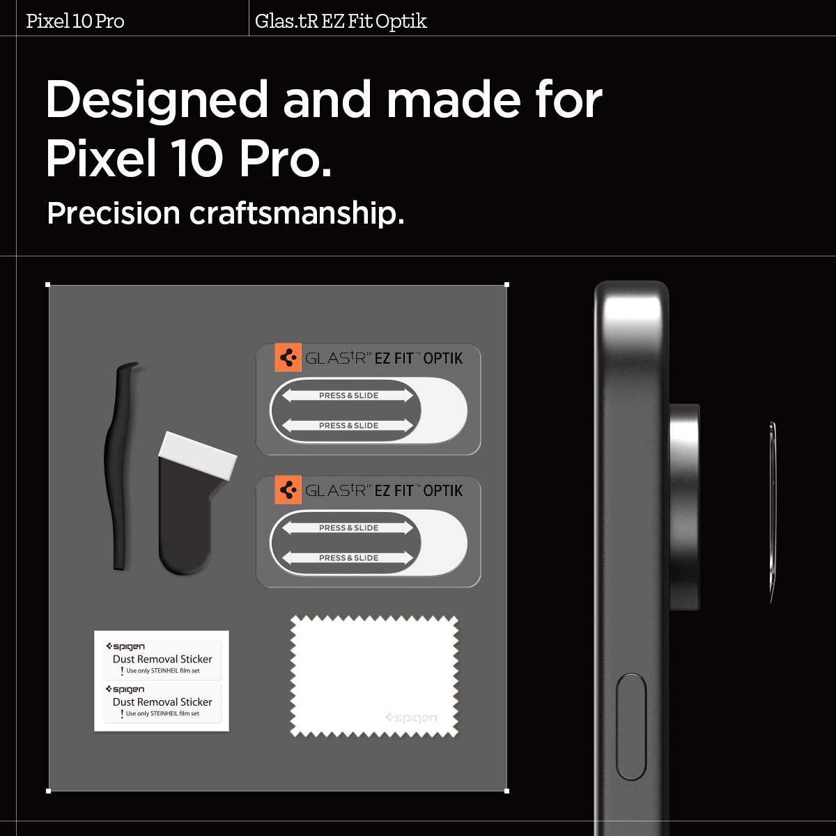EZ Fit Optik Lens Protector Google Pixel 10 Pro (2 pièces)