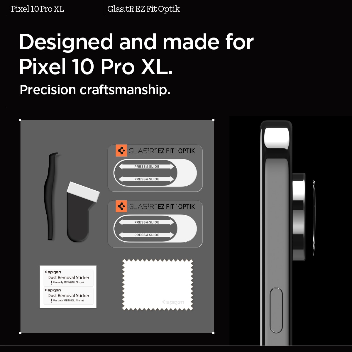 EZ Fit Optik Lens Protector Google Pixel 10 Pro XL (2 pièces)