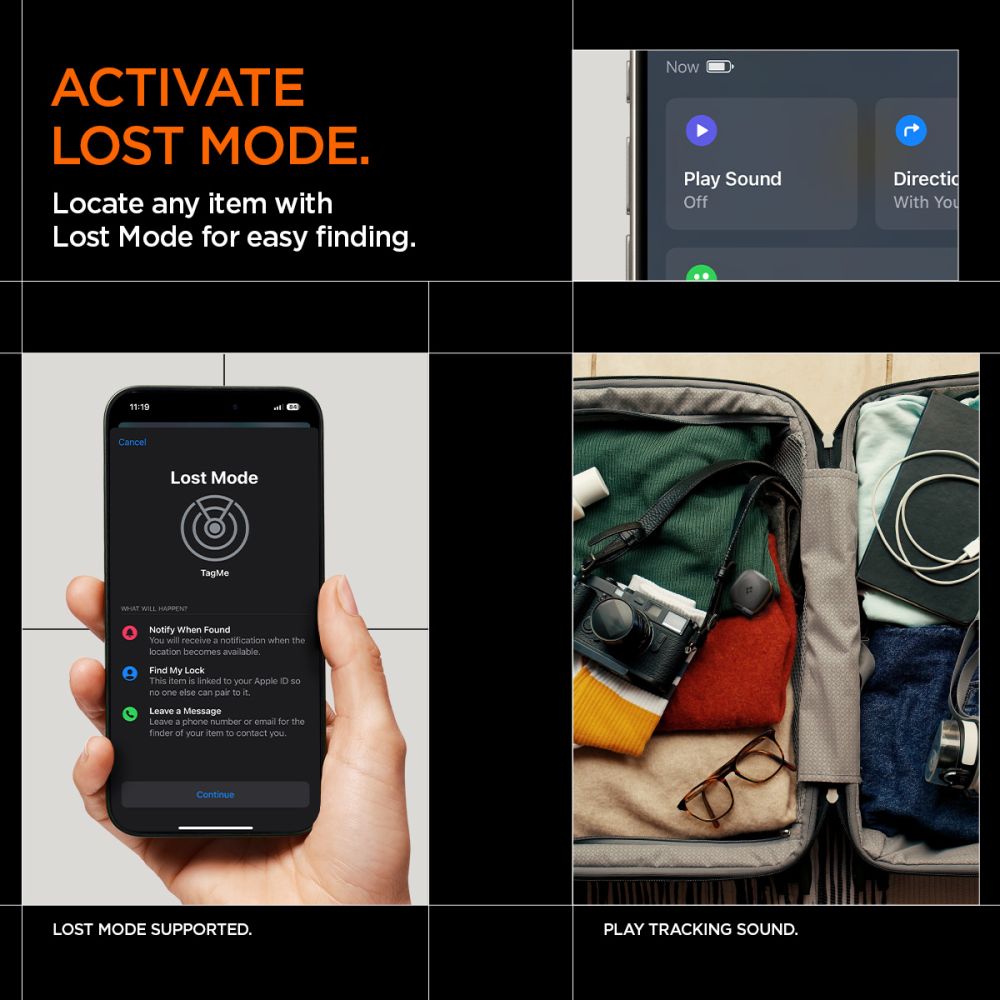 TagMe Bluetooth Tracker Black