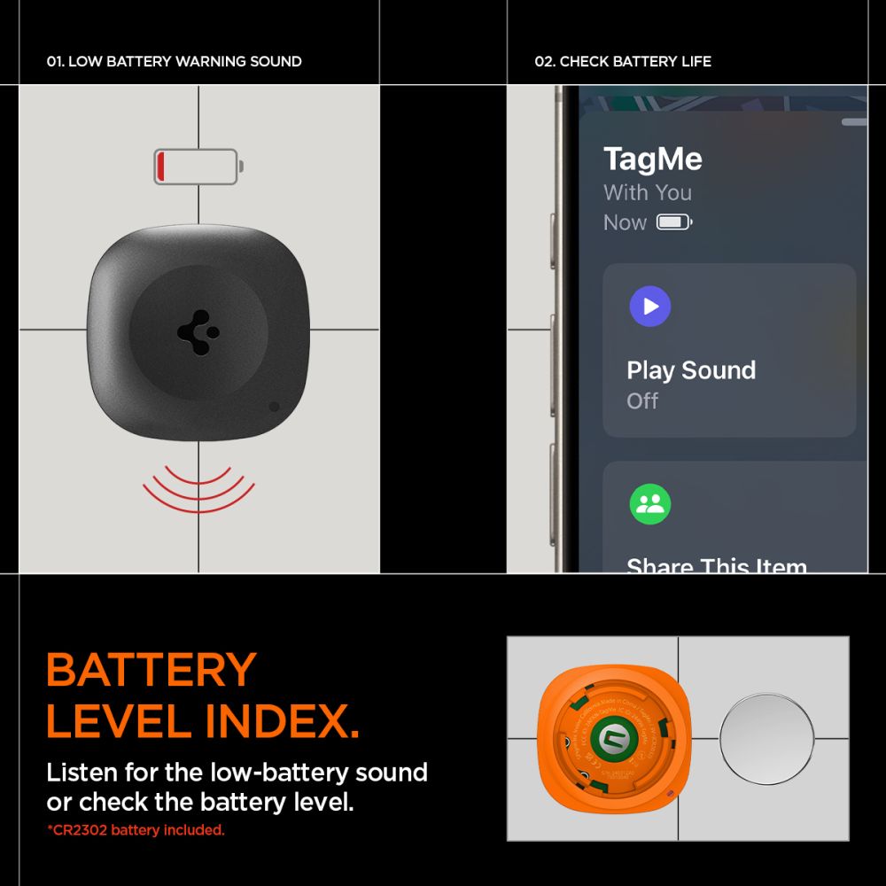 TagMe Bluetooth Tracker Black