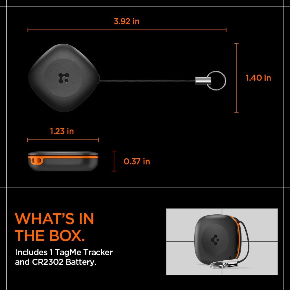 TagMe Bluetooth Tracker Black